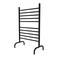 Amba Products 38" Matte Black Brushed 10 Cylindrical Bars Freestanding Towel Warmer